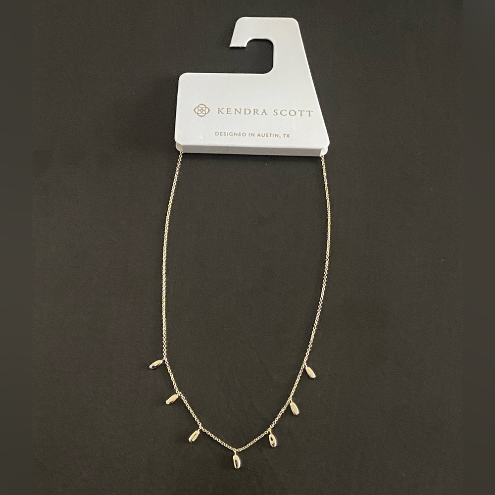 Kendra Scott 14K Gold Plated Jaimee Strand Multi Dangle Charm Necklace